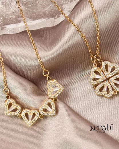 Collar Trébol de Corazones